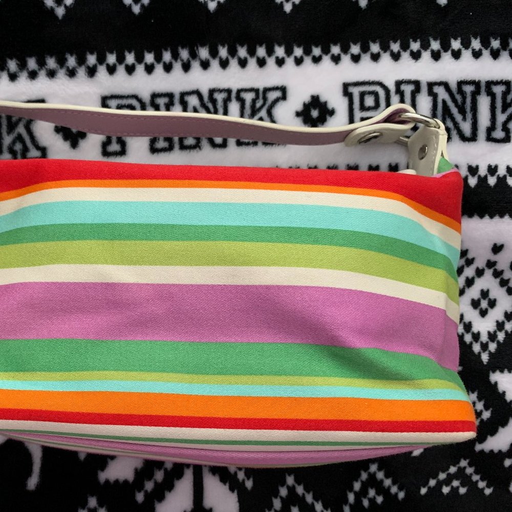 Coach Multi Color Stripe Small Bag - Picture 4 of 12